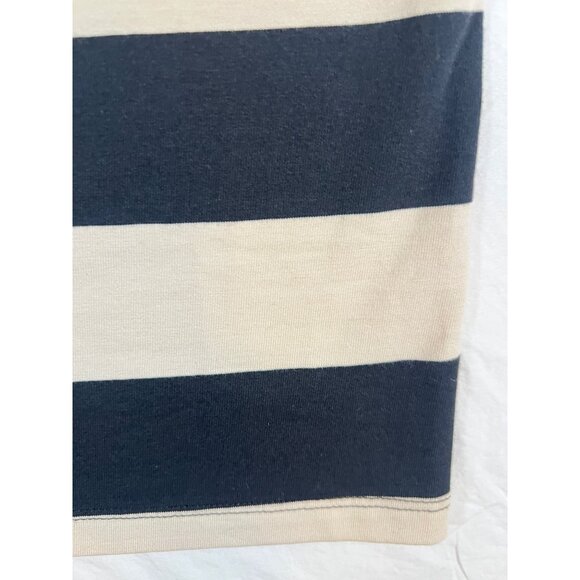 Free People Womens Striped Maxi Skirt SZ M Black & Beige Cotton/Spandex - Picture 5 of 8